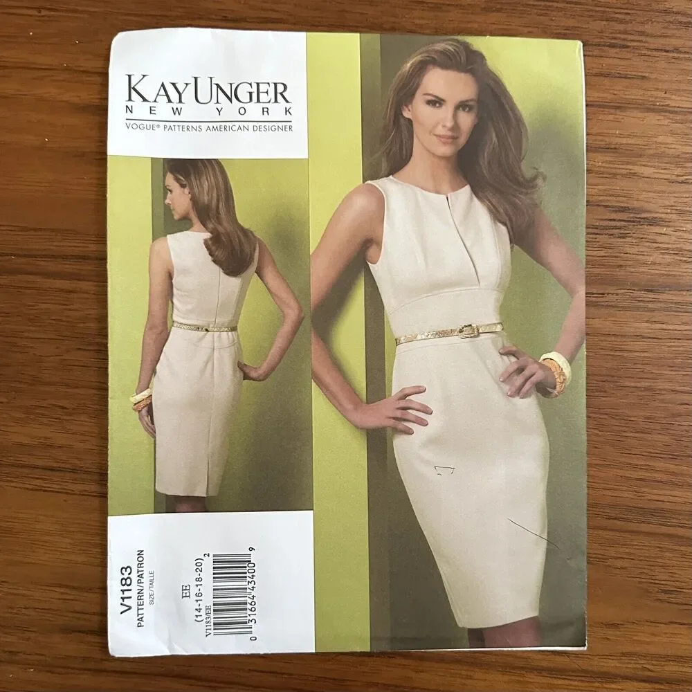 NEW Uncut Vtg Vogue Designer Kay Unger V1183 Size 14-16-18-20